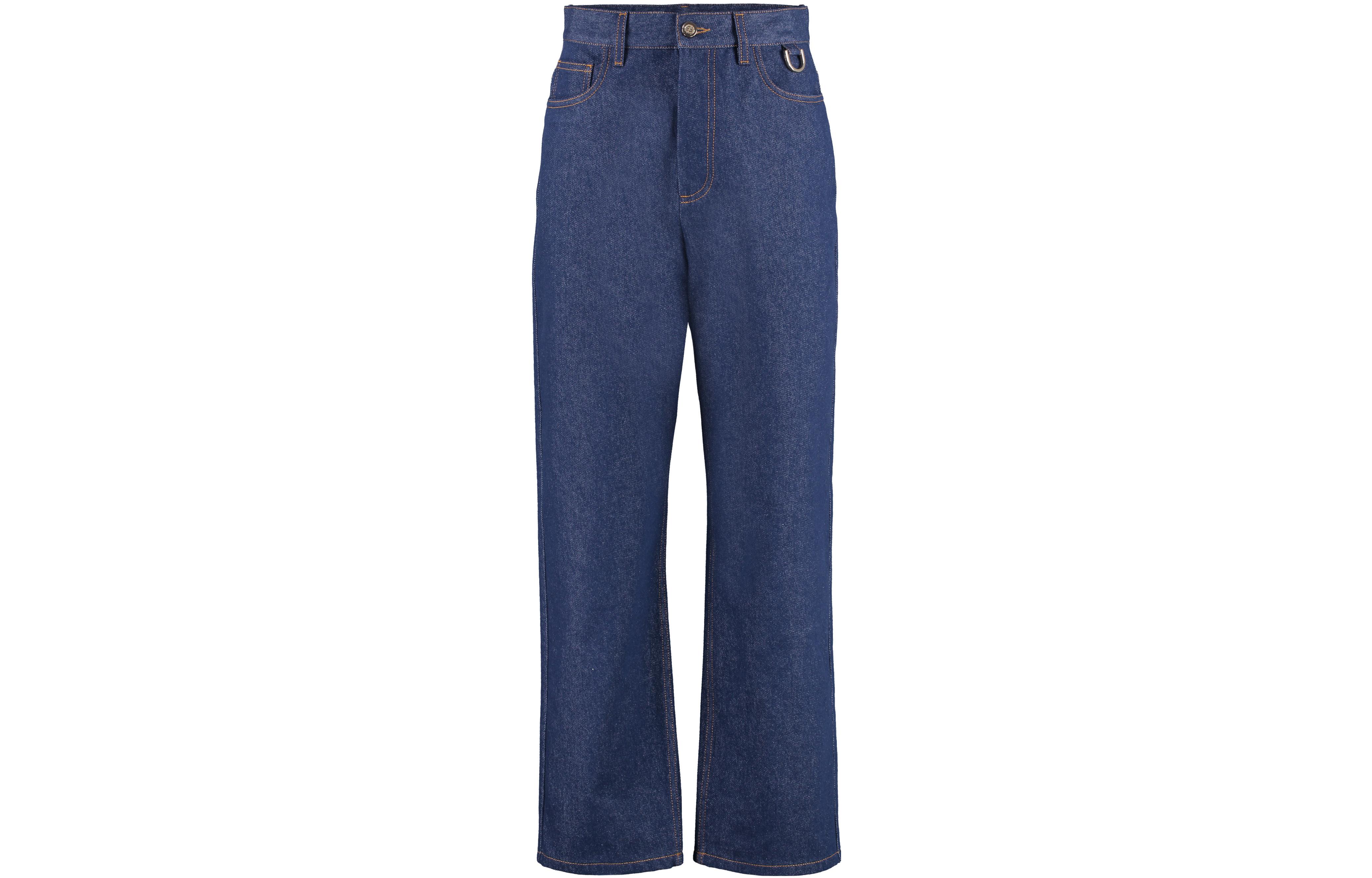 Order (W) FENDI 2022秋冬高腰直筒牛仔裤蓝色 FLP651-ALC1F-0QA2