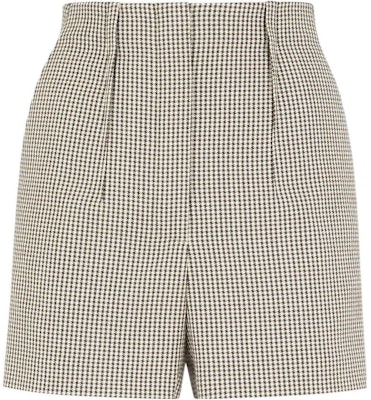 (W) FENDI FW22 Celana Pendek High-Waist Straight-Leg Plaid Khaki. FR6410AKSMF1IHB Lookbook (W) FENDI FW22 Celana Pendek High-Waist Straight-Leg Plaid Khaki. FR6410AKSMF1IHB