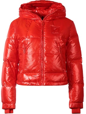 (W) フェンディ FW22 ソリッドカラー ダウンジャケット フード付き ジップアップ - オレンジレッド FAN095AK85F1IHE Buy (W) フェンディ FW22 ソリッドカラー ダウンジャケット フード付き ジップアップ - オレンジレッド FAN095AK85F1IHE