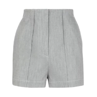 (Women) FENDI FW22 High-Waisted Straight Shorts Women Grey. FLP771ALCCF1IHH