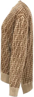 Shop (W) FENDI FW22 女士單寧提花針織毛衣 淺棕色 FZX860ALAPF10W1