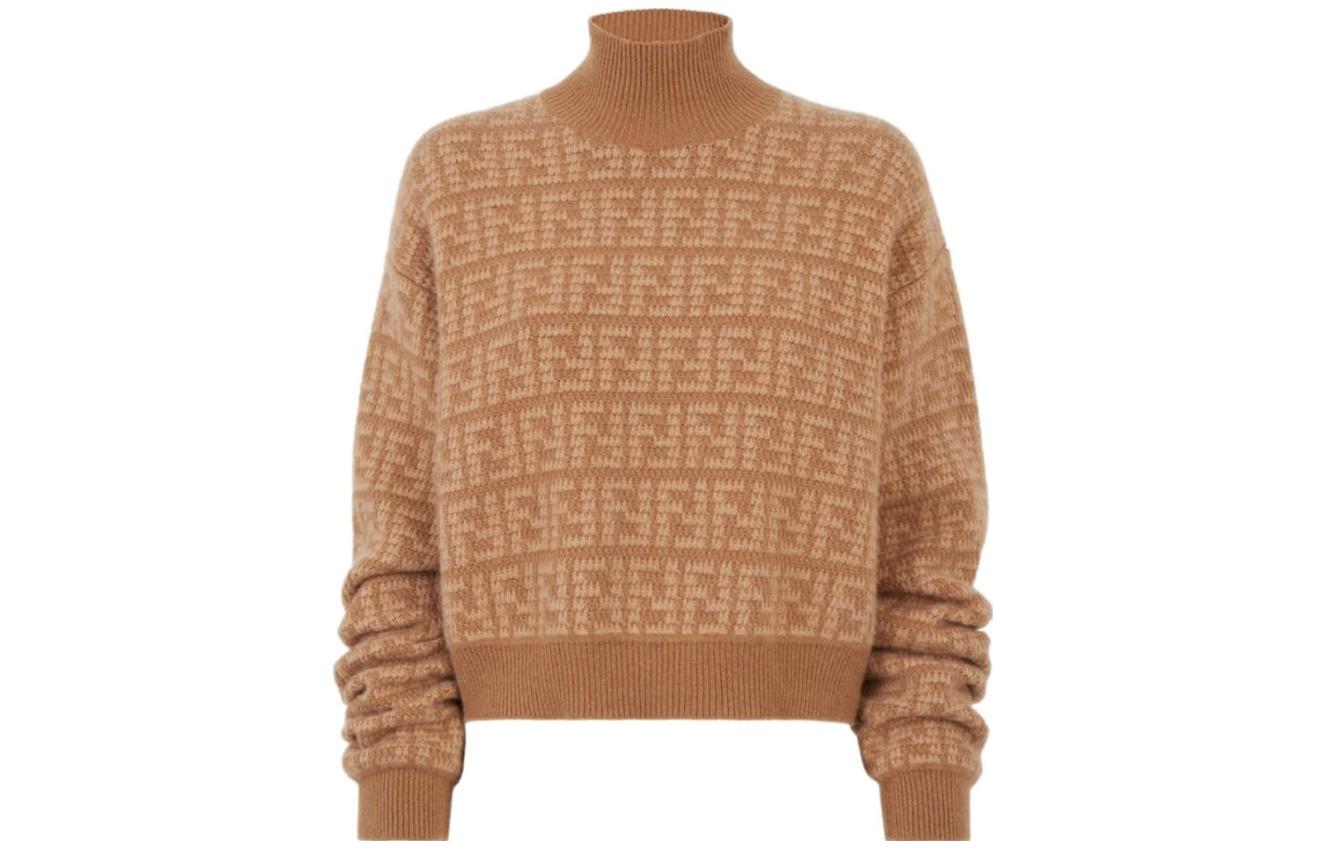 Order (W) FENDI 2023秋冬全印花高领长袖毛衣 FZXA79AQYNF0QB8