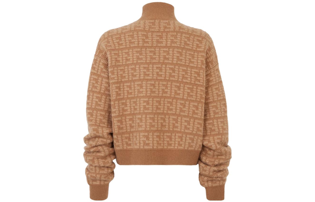 Lookbook (W) FENDI 2023秋冬全印花高领长袖毛衣 FZXA79AQYNF0QB8
