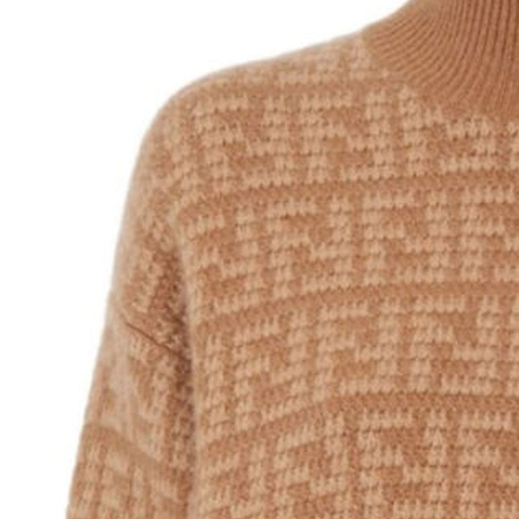 Details for (W) FENDI 2023秋冬全印花高领长袖毛衣 FZXA79AQYNF0QB8