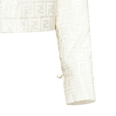 (W) 芬迪FW23 logo印花拉链连帽外套 米白色. FAN127AK9ZF1M2A Sizing (W) 芬迪FW23 logo印花拉链连帽外套 米白色. FAN127AK9ZF1M2A