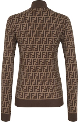 (Women) FENDI FW24 Brown Logo Turtleneck Slim Fit Knit Sweater. FZXC73ASJTF0GGE Lookbook (Women) FENDI FW24 Brown Logo Turtleneck Slim Fit Knit Sweater. FZXC73ASJTF0GGE