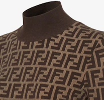 Details for (W) FENDI FW24 棕色logo高領修身針織毛衣。 FZXC73ASJTF0GGE