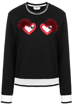 (W) FENDI 心型印花黑色套頭衫 FS6641O2BF0GME Buy (W) FENDI 心型印花黑色套頭衫 FS6641O2BF0GME