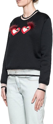 (W) FENDI 心型印花黑色套頭衫 FS6641O2BF0GME Details for (W) FENDI 心型印花黑色套頭衫 FS6641O2BF0GME