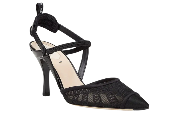 Lookbook (W) Sandalias de Tacón Alto Fendi 'Negras Transpirables y Cómodas' 8J8103AEH4F0MN8