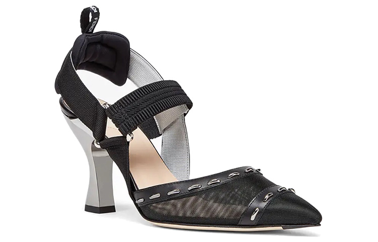 (W) Fendi High-Heeled Sport Sandals 'Black Fashion' 圖 2