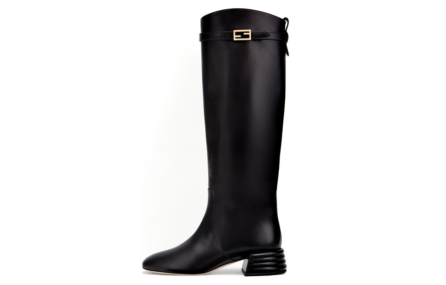 (Women) Fendi High-Top 'Fashion Versatile Leather Black' 8W7094NA7F0QA1