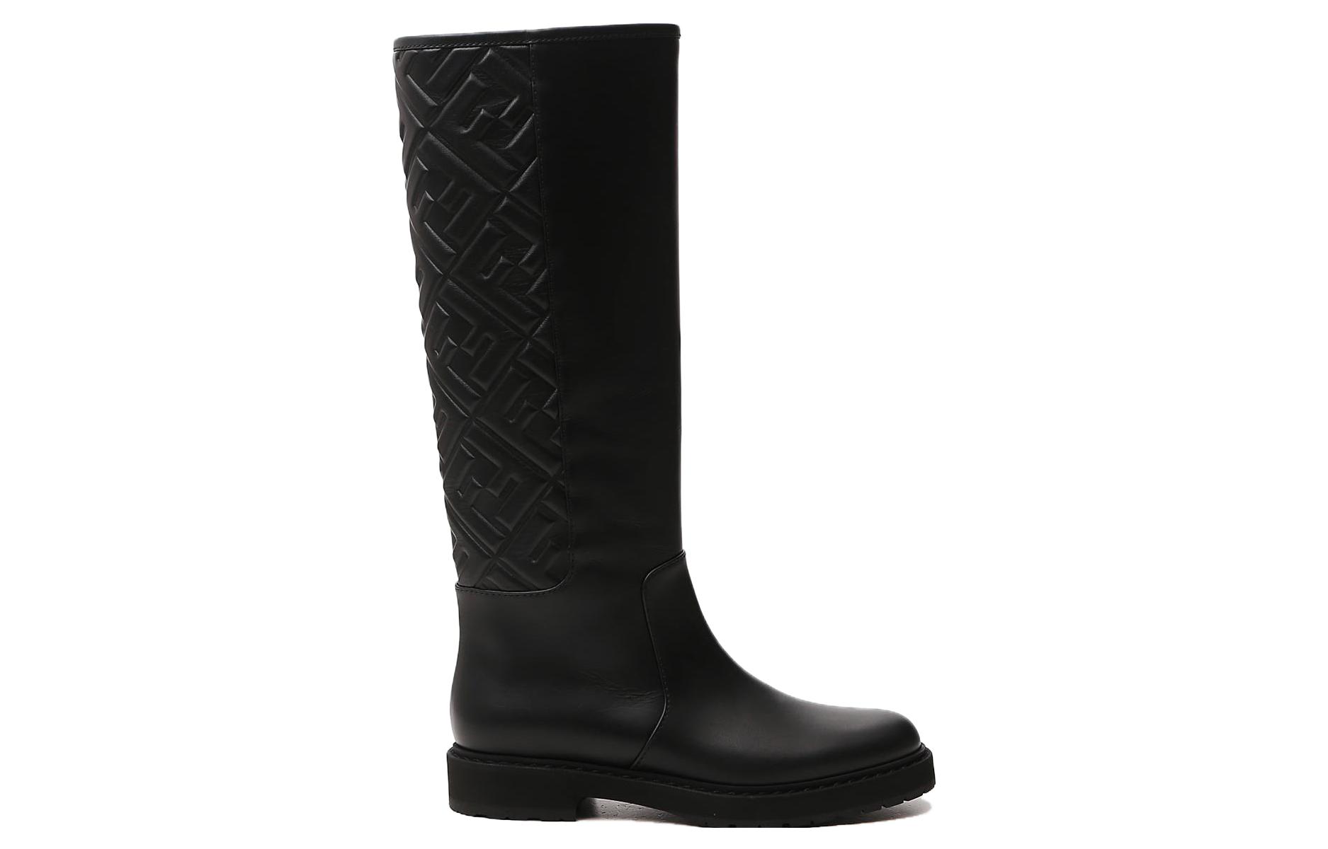 Order (W) Fendi High-Top ''Elegant Zwart Leer'' 8U8036AC7YF0ABB