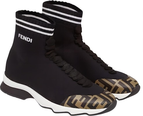 (Women) Fendi High-Top Slip-On Sneaker 'Black Logo' 8T6835A622F15EJ Shop (Women) Fendi High-Top Slip-On Sneaker 'Black Logo' 8T6835A622F15EJ