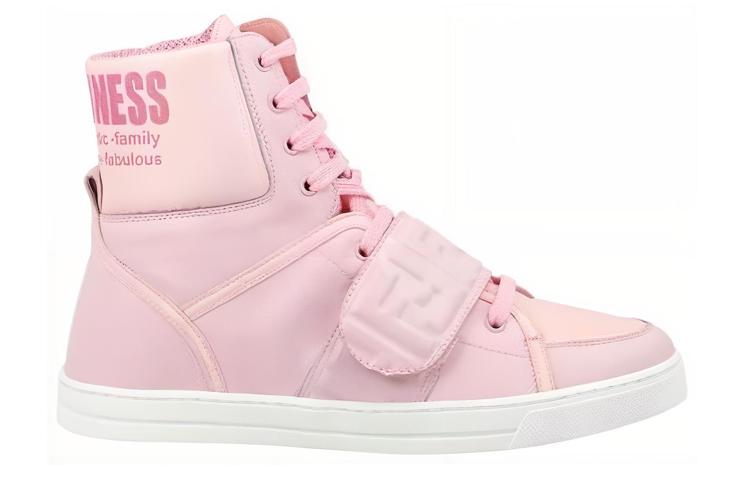 (W) Fendi High-Top Sneaker 'Pink CMFT Strap' 圖 2