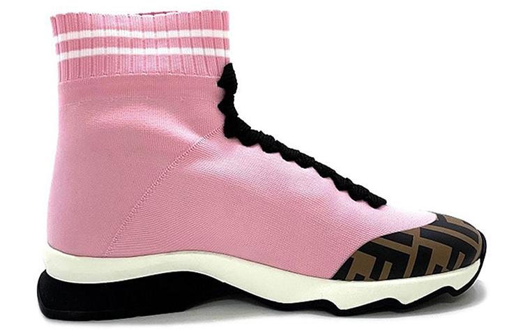 (W) Fendi High-Top Sock Sneakers 'Pink' 圖 2