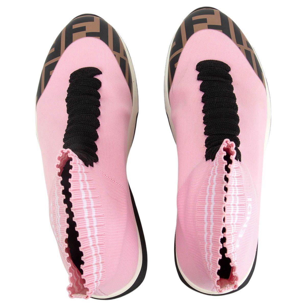 (W) Fendi High-Top Sock Sneakers 'Pink' 圖 4
