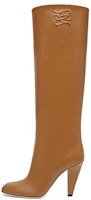 (Women) Fendi High Heel Round Toe Boots 'Brown Leather' 8W8223AGDVF1FA0 (Women) Fendi High Heel Round Toe Boots 'Brown Leather' 8W8223AGDVF1FA0
