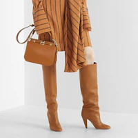 Purchase (Women) Fendi High Heel Round Toe Boots 'Brown Leather' 8W8223AGDVF1FA0