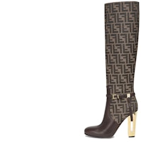 (Women) Fendi High-Top Boots 'Simplified Temperament Brown Leather' 8W8440AJZFF1D1C (Women) Fendi High-Top Boots 'Simplified Temperament Brown Leather' 8W8440AJZFF1D1C