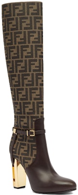 (Women) Fendi High-Top Boots 'Simplified Temperament Brown Leather' 8W8440AJZFF1D1C Lookbook (Women) Fendi High-Top Boots 'Simplified Temperament Brown Leather' 8W8440AJZFF1D1C