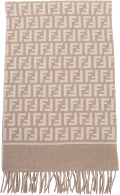 (Women) FENDI Jacquard Fringe Wool Scarf for Women - Gray FXT113AQCWF0QD3 Lookbook (Women) FENDI Jacquard Fringe Wool Scarf for Women - Gray FXT113AQCWF0QD3