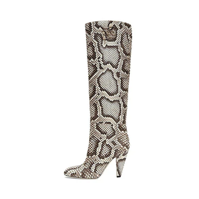 (W) Fendi Karligraphy 'Grey Snakeskin Embossed'