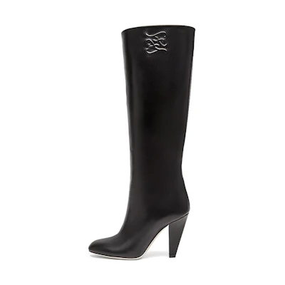 (W) Fendi Karligraphy Boot 'Black Leather'
