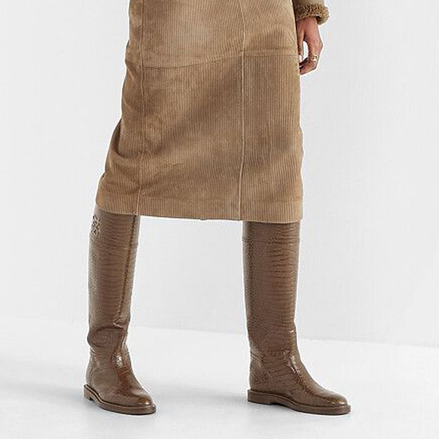 (W) Fendi Karligraphy Boots 'Brown Crocodile' 圖 5