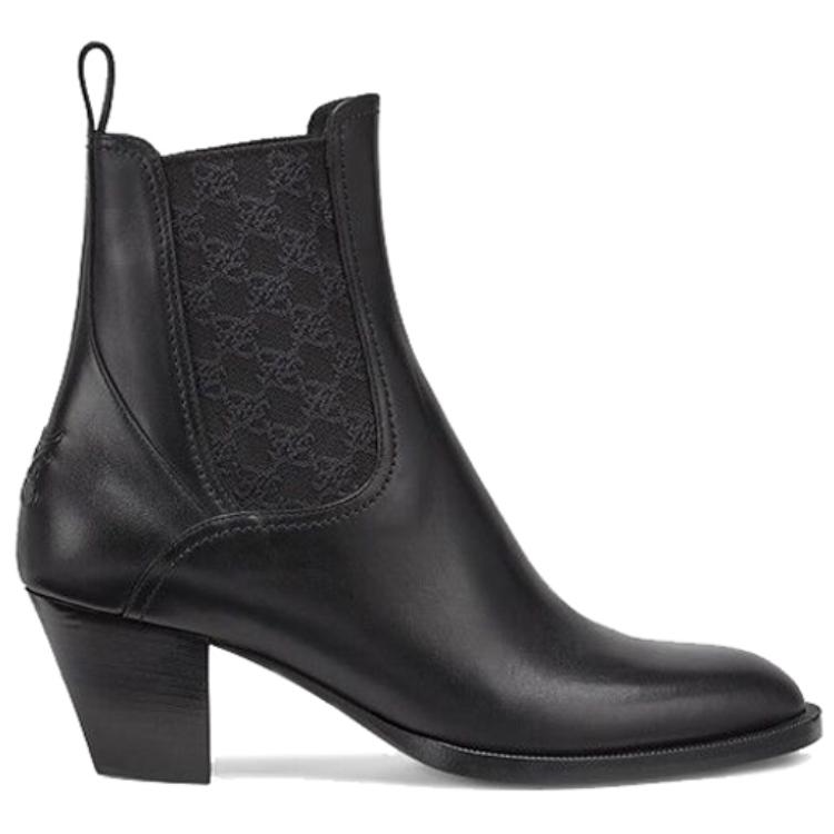 Order (W) Fendi Karligraphy Chelsea Stiefel ''Schwarzes Leder'' 8T8174AGE2F1OS5