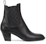 Order (W) Fendi Karligraphy Chelsea Stiefel ''Schwarzes Leder'' 8T8174AGE2F1OS5