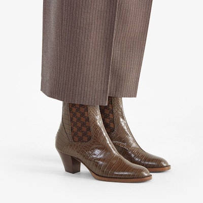 (Women) Fendi Karligraphy Chelsea Boot 'Brown Leather' 8T8181AGE3F1EUP Purchase (Women) Fendi Karligraphy Chelsea Boot 'Brown Leather' 8T8181AGE3F1EUP