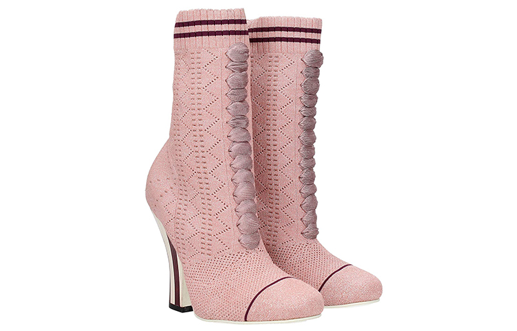 (W) Fendi Knit Ankle Boots 'Pink Fashion' 圖 2