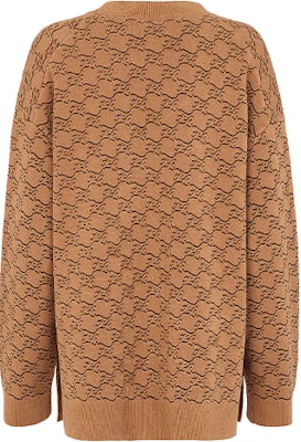 (W) FENDI 棕色滿版V領針織開衫 長袖休閒毛衣 FZC920AHEDF1FLF Lookbook (W) FENDI 棕色滿版V領針織開衫 長袖休閒毛衣 FZC920AHEDF1FLF