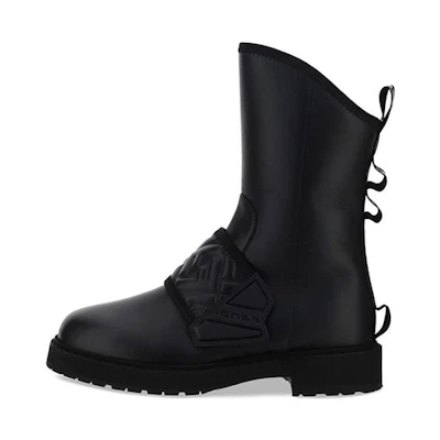(W) Fendi Leather Biker Boot 'Black'