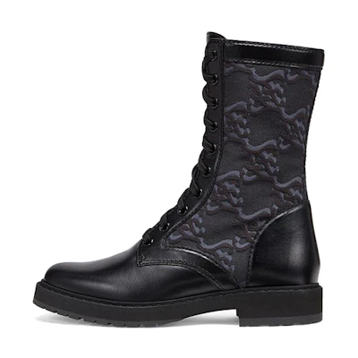 (W) Fendi Leather Biker Boot 'Black'