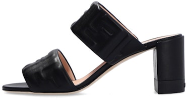 (Women) Fendi Leather Block-Heel Peep-Toe Mule 'Black Fashion' 8R8127ABOHF0ABB (Women) Fendi Leather Block-Heel Peep-Toe Mule 'Black Fashion' 8R8127ABOHF0ABB