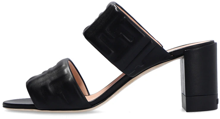 (W) Fendi Mule in Pelle Tacco Largo Peep-Toe ''Moda Nera'' 8R8127ABOHF0ABB Buy (W) Fendi Mule in Pelle Tacco Largo Peep-Toe ''Moda Nera'' 8R8127ABOHF0ABB