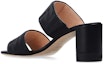 Purchase (W) Fendi Kulit Tumit-Blok Mule Peep-Toe 'Fesyen Hitam' 8R8127ABOHF0ABB