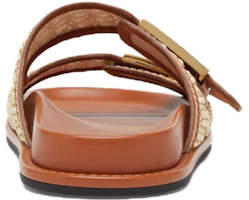 Shop (W) Sandal Rata Kulit Bertali Ganda Fendi 'Coklat Fesyen' 8X8326AO0DF1LR0