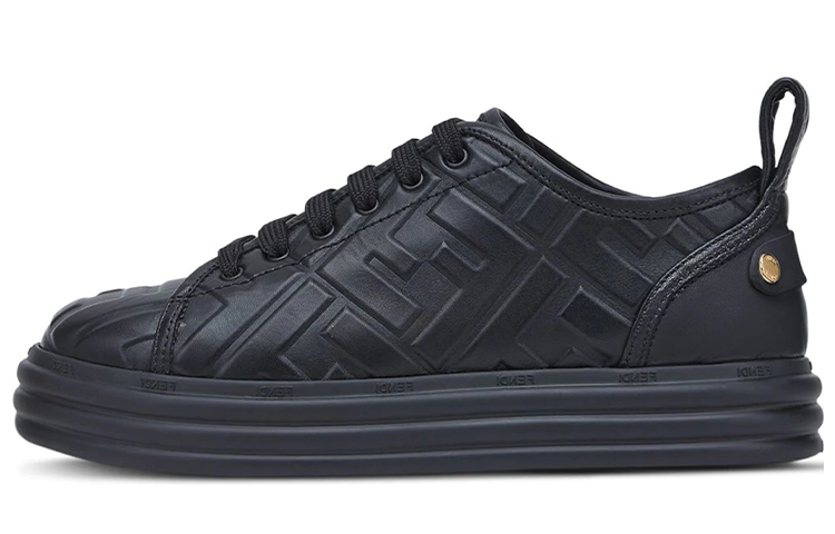 (Women) Fendi Leather Flatform Black 8e8017aadsf0qa1