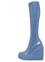 (Women) Fendi Leather High-Top Platform Boots with Zipper 'Blue' 8W8399A8T9F1KE5 (Women) Fendi Leather High-Top Platform Boots with Zipper 'Blue' 8W8399A8T9F1KE5