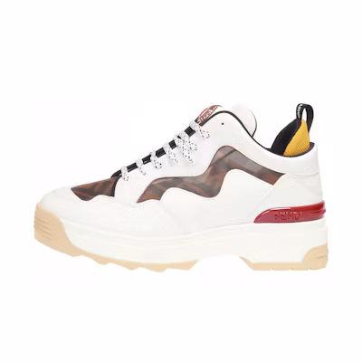 (W) Fendi Leather Logo Low Top 'White'