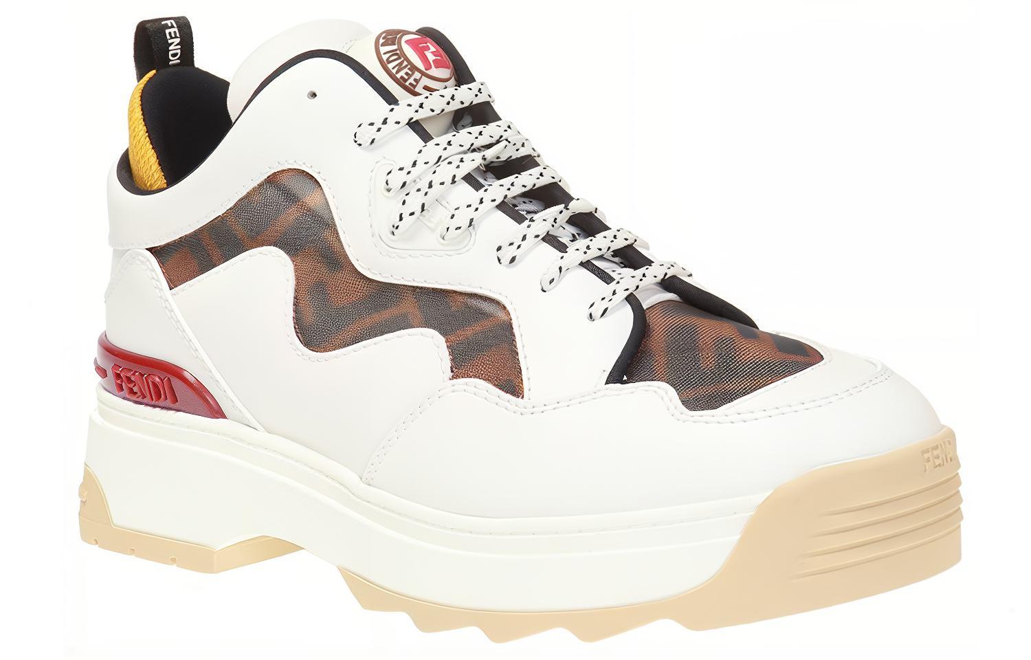 (W) Fendi Leather Logo Low Top 'White' 圖 3