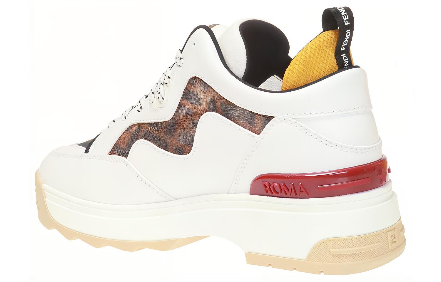 (W) Fendi Leather Logo Low Top 'White' 圖 4