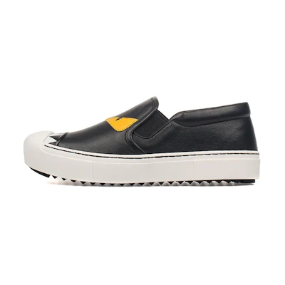 (W) Fendi Leather Low-Top Platform 'Black Fashion'