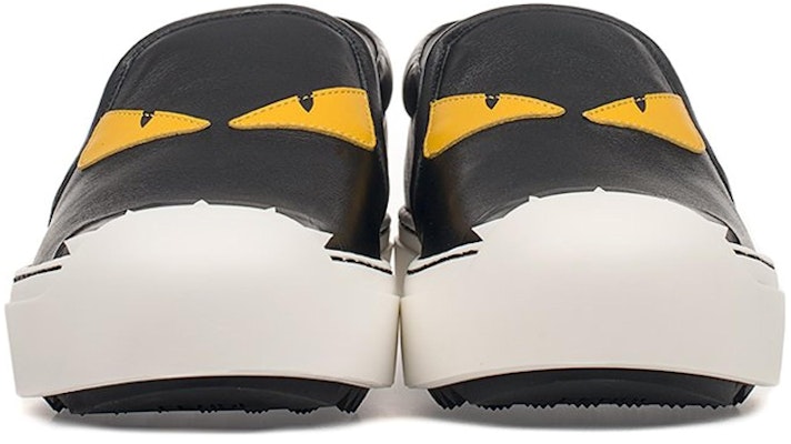(W) Fendi Kulit Tapak Rata Rendah 'Fesyen Hitam' 8E51104RUF0700 Shop (W) Fendi Kulit Tapak Rata Rendah 'Fesyen Hitam' 8E51104RUF0700