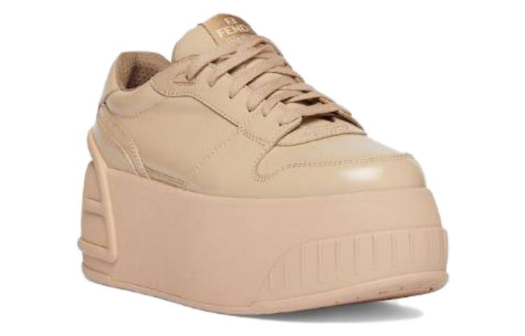 (W) Fendi Leather Low-Top Platform Sneaker 'Pink' 圖 3