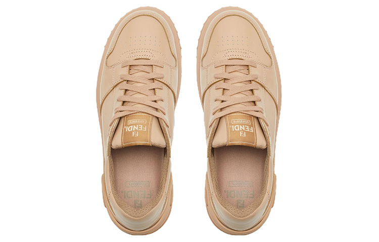 (W) Fendi Leather Low-Top Platform Sneaker 'Pink' 圖 4