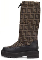 (Women) Fendi Leather Mid-Calf Boots 'Brown' 8U8182AHGKF13CV (Women) Fendi Leather Mid-Calf Boots 'Brown' 8U8182AHGKF13CV